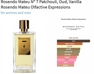 Rosendo Mateu Nº 7 Patchouli Oud Vanilla Perfume for Women and Men - Amarú Paris