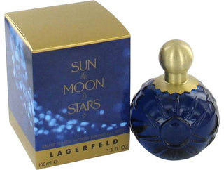 Sun Moon Stars Karl Lagerfeld for women perfume - elegant fragrance bottle on white background