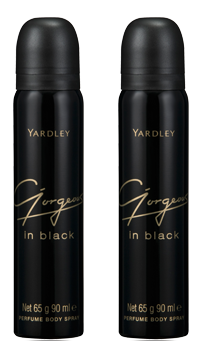 Yardley Gorgeous in Black Perfumed Body Spray for Women - Best Floral Fragrance for Her