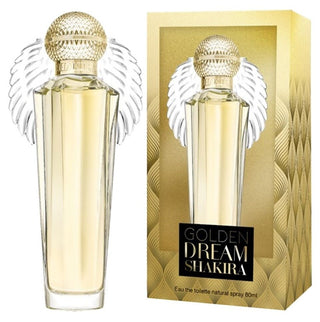 Golden Dream Shakira perfume for women - Elegant bottle design in gold - Parfumo