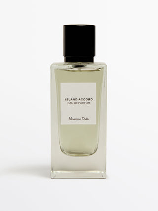 Island Accord Eau de Parfum by Massimo Dutti - Unisex Fragrance - Perfume Bottle on White Background