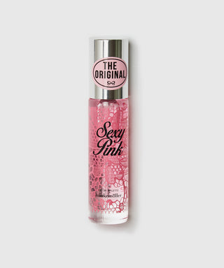 Sexy Pink Hunkemöller womens perfume - alluring fragrance bottle on white background