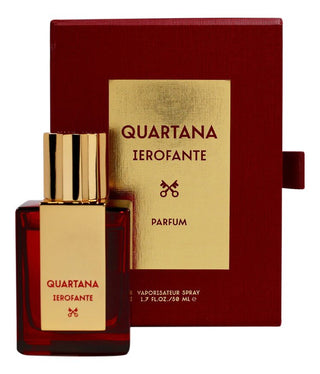 Unisex Ierofante Parfums Quartana perfume for women and men - Exquisite fragrance bottle on white background