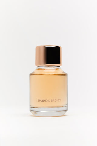 Zara Splendid Bronze Perfume for Women - Elegant fragrance bottle on white background