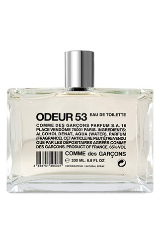 Odeur 53 Comme des Garcons unisex perfume bottle for women and men - Best Fragrance 2021