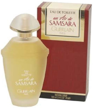 Un Air de Samsara Guerlain Womens Perfume - Elegant fragrance bottle on white background