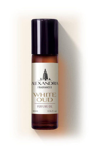 White Oud Perfume Oil Alexandria Fragrances for Women and Men - Luxury Fragrance Bottle Image