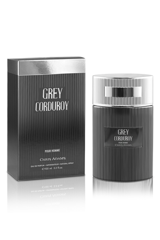 Grey Corduroy Pour Homme Chris Adams perfume for men - premium fragrance bottle - Chris Adams Perfumes