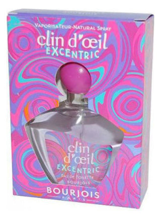 Clin dOeil Excentric Bourjois perfume for women - Elegant fragrance bottle on white background