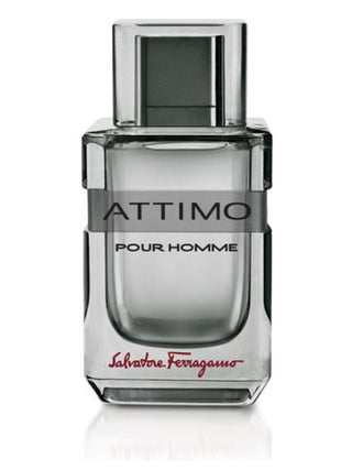 Attimo Pour Homme Salvatore Ferragamo mens perfume bottle on white background