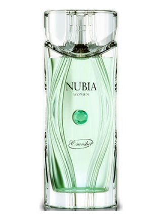 Nubia Green Emeshel Womens Perfume - Elegant fragrance bottle on white background