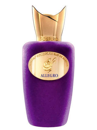 Allegro Sospiro Perfumes for women and men - premium fragrance bottle on white background