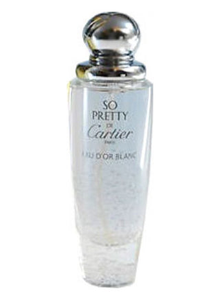 Cartier So Pretty Eau dOr Blanc Perfume for Women - Elegant Floral Fragrance in White and Gold Bottle