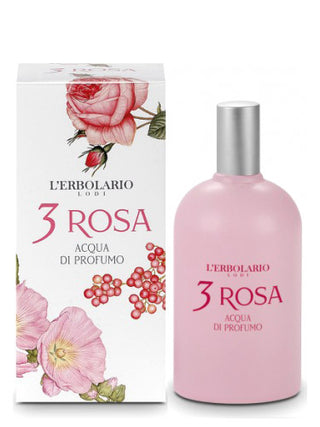 3 Rosa LErbolario Womens Perfume - Elegant floral fragrance in a pink bottle