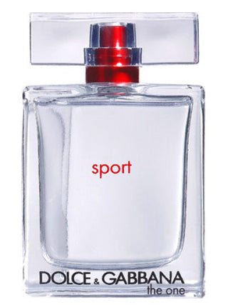 Mens fragrance - The One Sport Dolce&Gabbana - Perfume bottle on white background