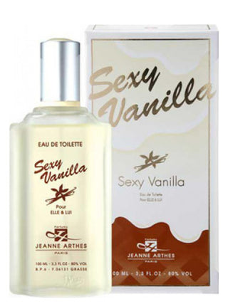 Sexy Vanilla Jeanne Arthes Womens Perfume - Exquisite fragrance bottle on white background