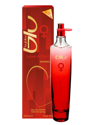 Blu Love Affair Byblos womens perfume - elegant bottle design on white background