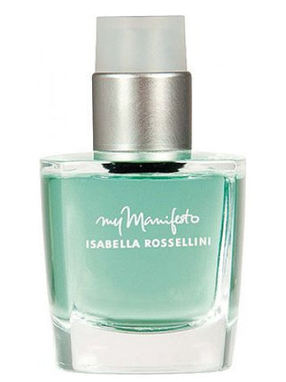 Isabella Rossellini My Manifesto perfume for women - elegant fragrance bottle on white background