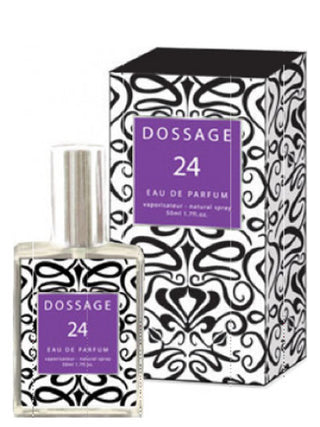 No 24 Dossage Womens Perfume - Elegant fragrance bottle on white background