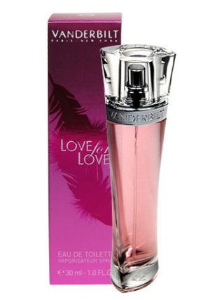 Love For Love Gloria Vanderbilt Womens Perfume - Exquisite fragrance bottle on white background