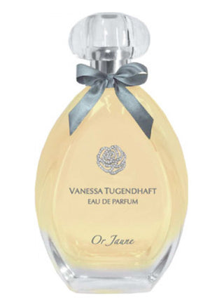 Or Jaune Vanessa Tugendhaft womens perfume - Elegant fragrance bottle on white background