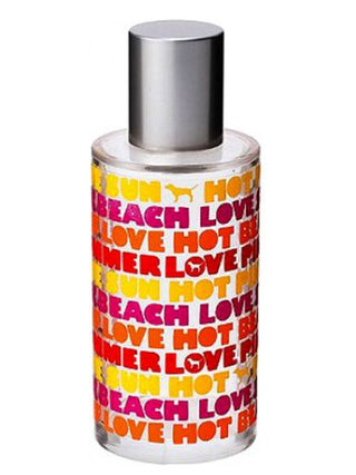 Victorias Secret Pink Beach perfume for women - Fragrance bottle on pink background