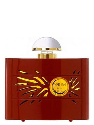 Opium Secret de Parfum Yves Saint Laurent for Women - Elegant floral perfume bottle on white background