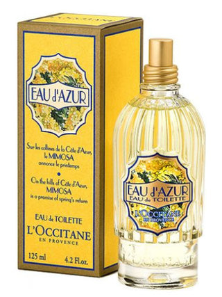 Eau dAzur LOccitane en Provence womens perfume bottle - energizing citrus fragrance