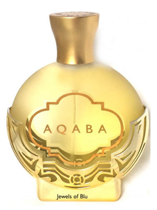 Jewels of Blu Aqaba Womens Perfume - Exquisite fragrance bottle on white background