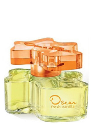 Oscar Fresh Vanilla Oscar de la Renta perfume for women - Buy Now - Elegant fragrance bottle on white background