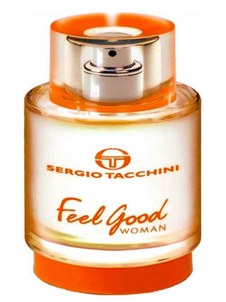 Feel Good Woman Sergio Tacchini perfume for women - Elegant fragrance bottle on white background