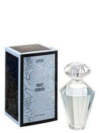 Truly Cherish Marks & Spencer Womens Perfume - Elegant fragrance bottle on white background