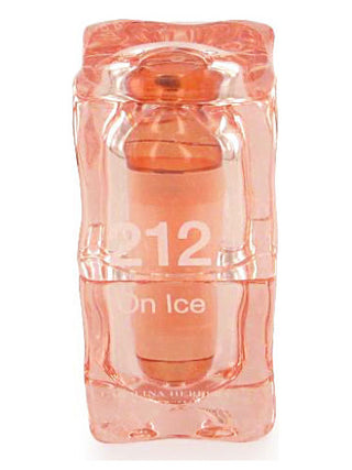 212 on Ice 2005 Carolina Herrera for women perfume bottle on white background