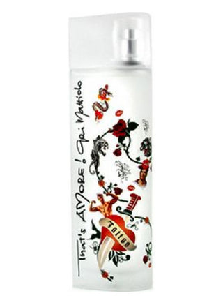 Thats Amore Tattoo Lei Gai Mattiolo womens perfume bottle on white background