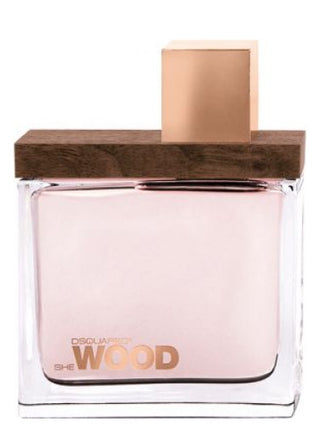 DSQUARED² She Wood Perfume for Women - Elegant fragrance bottle for womens perfume, perfect for everyday wear. Buy now for a luxurious scent experience.