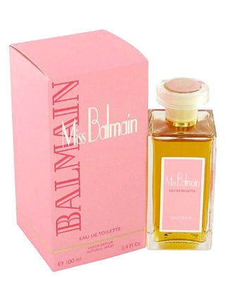 Miss Balmain Pierre Balmain Womens Perfume - Elegant fragrance bottle on white background