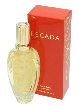 Escada Escada for women - Elegant and alluring perfume bottle on white background