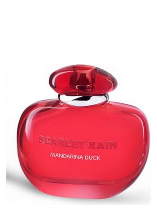 Scarlet Rain Mandarina Duck perfume for women - Exquisite fragrance bottle on white background