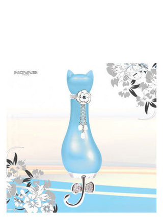 Pearl Blue Novae Plus Womens Perfume - Elegant fragrance bottle on white background