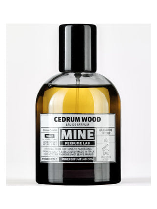 cedrum wood mine perfume lab for women and men - luxury fragrance bottle on white background