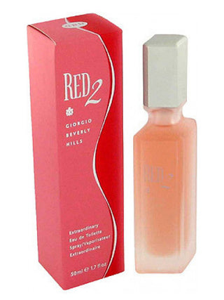 Red 2 Giorgio Beverly Hills for women - Elegant perfume bottle with red accents - Best womens fragrance - Buy online now