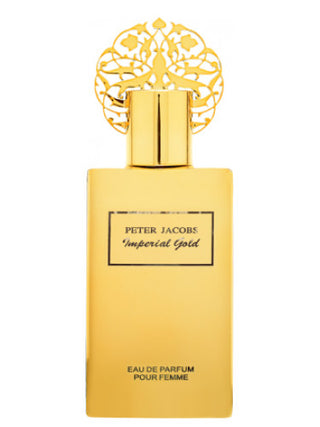 Imperial Gold Pour Femme Peter Jacobs perfume for women - luxury fragrance bottle on a white background