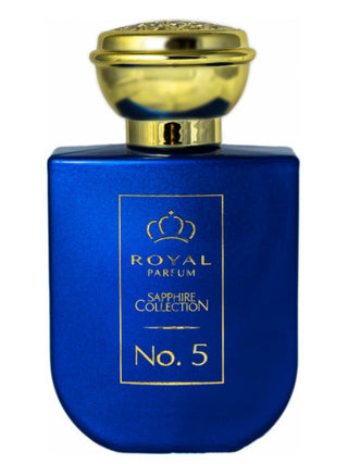 Unisex Saphire Collection No. 5 Royal Parfum Perfume for Women and Men - Luxury Fragrance Bottle