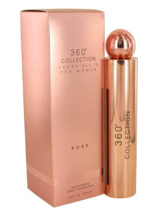 360° Collection Rosé Perry Ellis for women perfume bottle on white background