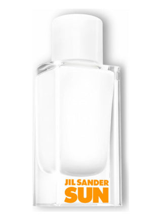 Sun 30th Anniversary Edition Jil Sander perfume for women - luxurious fragrance bottle on white background