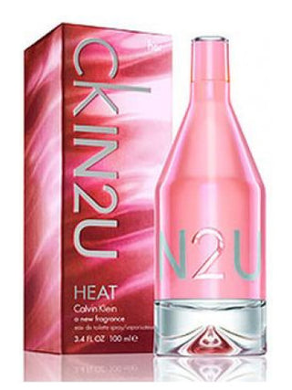 CK IN2U Heat for Her Calvin Klein womens perfume bottle - alluring floral fragrance in red bottle