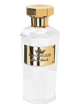 Silver Birch Amouroud Perfume for Women and Men - Elegant Fragrance Bottle on White Background