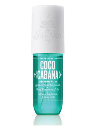 Womens Coco Cabana Sol de Janeiro Perfume - Elegant fragrance bottle against a white background