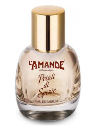 Petali di Spezie LAmande Womens Perfume - Elegant floral fragrance bottle on white background