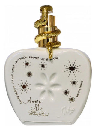 Amore Mio White Pearl Jeanne Arthes Womens Perfume - Elegant fragrance bottle with white pearl design